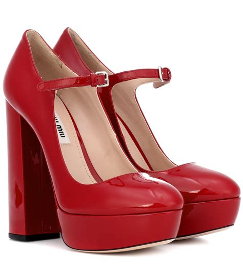 miu miu red heels|miumiu pumps for women.